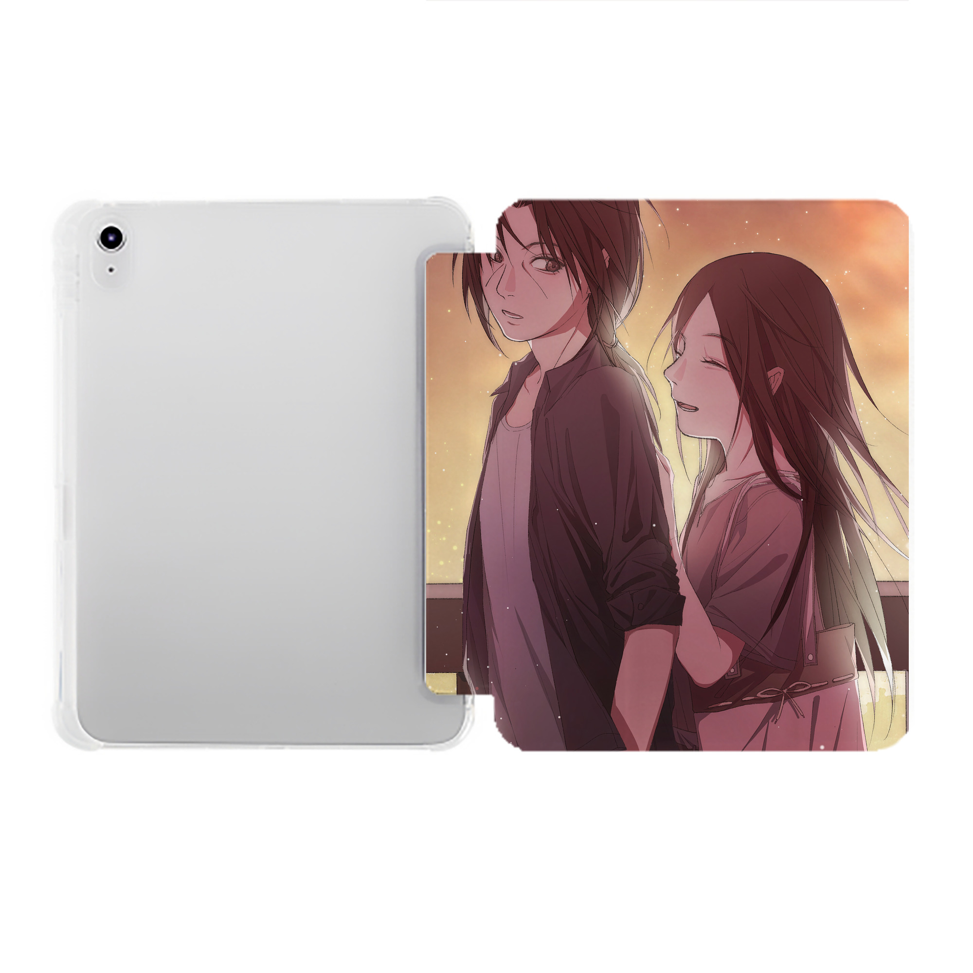 （画像用） NARUTO -ナルト- NARUTO -ナルト- 疾風伝 IPad ケース ペン収納付き 三つ折りスタンド PUレザー×シリコン 対応機種9.5/10.5/10.9インチ